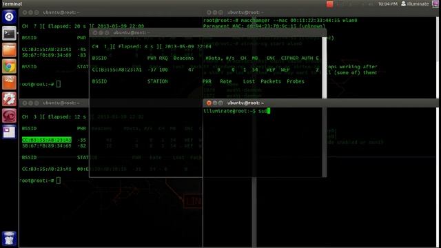 Wep wifi hack through ubuntu 12.04