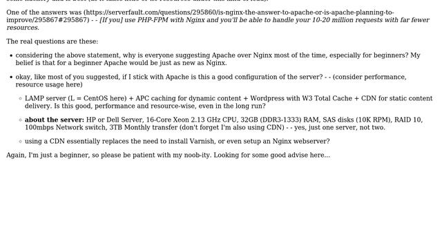 LAMP server (for wordpress blog) setup with APC caching and CDN, Good?