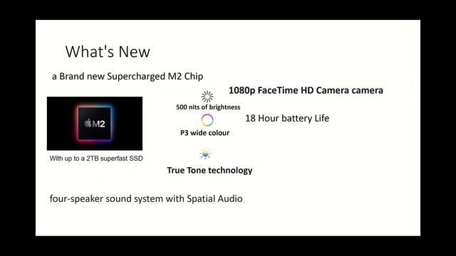 WWDC 2022 New MacBook Air  M2 Chip