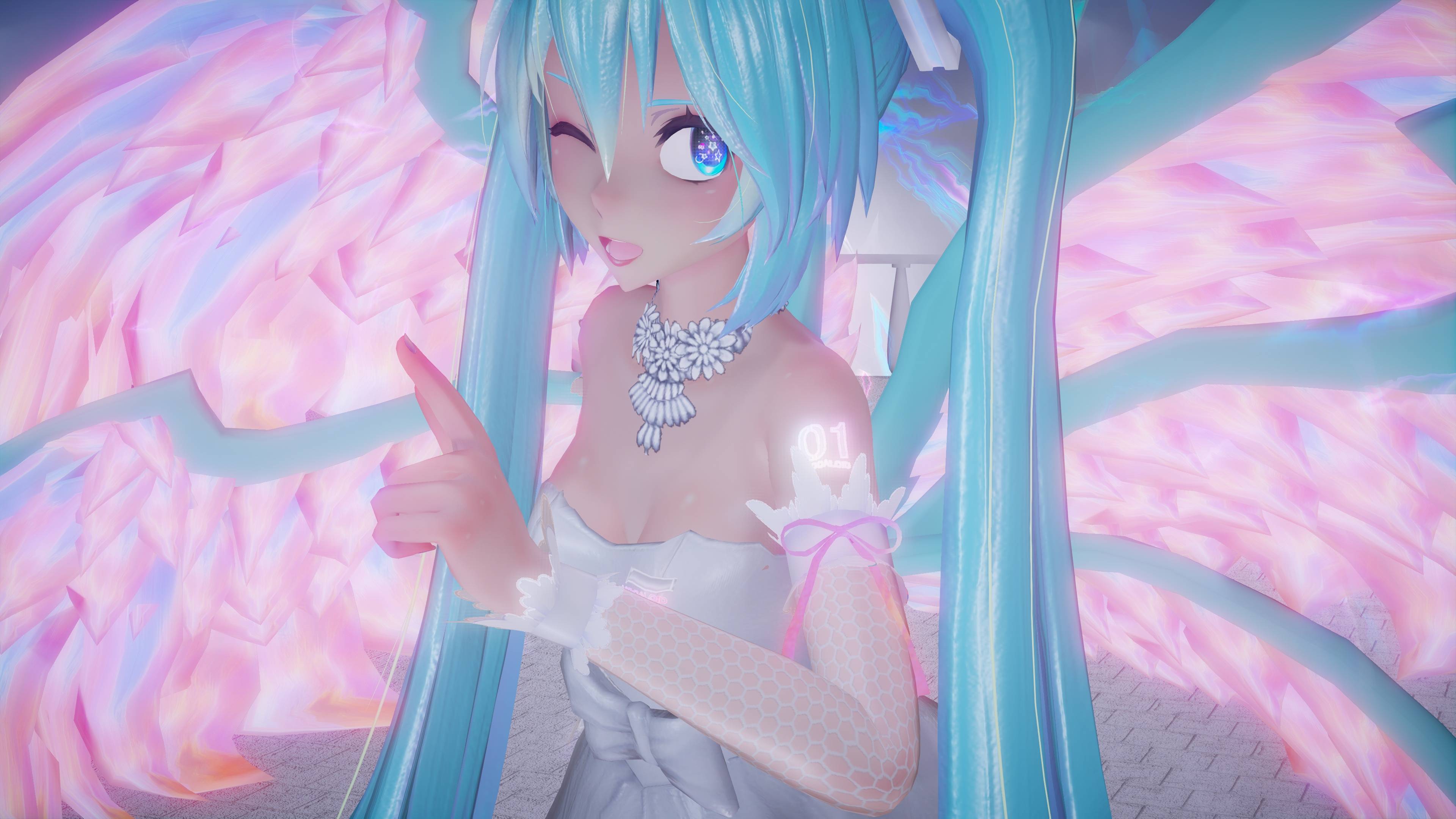 [MMD] Teach me the Lyric of Magic!! /fairytime/WeddingMiku