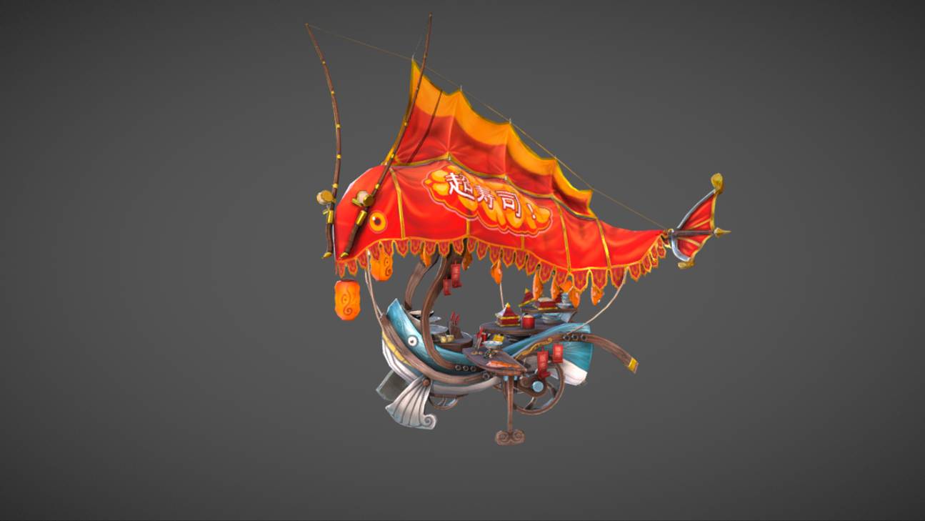 SuperSushi! - Lowpoly Stylized Food Cart в 3D от pasco295