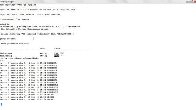 ASM Diskgroup Creation on Loopback Device