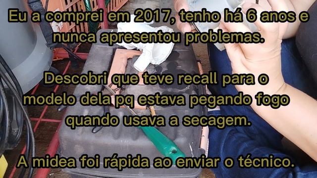 Midea Lava e Seca erro E21