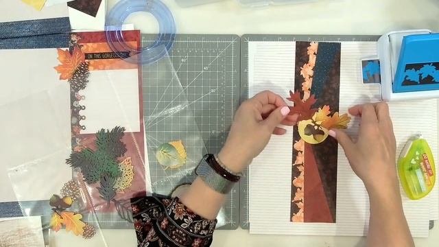 Friday Night Scrapbooking With Lauren Hinds /Let's Create ? FALL Base Pages & Borders/Scrap With Me
