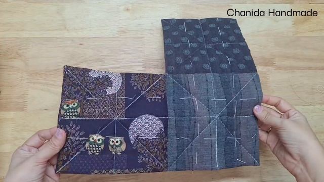 EP208 : DIY Crossbodybag from 3 pieces patchwork | Bag sewing tutorial