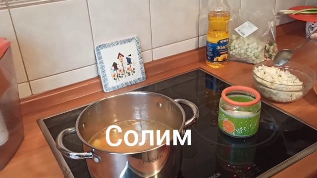 #Даня_кулинар! "Овощной суп с яйцами"