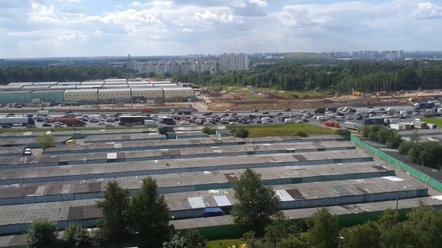Строительство станции метро "Славянский мир" в Москве около посёлка Мосрентген