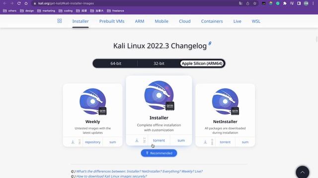 2022年｜最新｜M1 MacBook 电脑 | Kali Linux在Parallels 上的安装｜