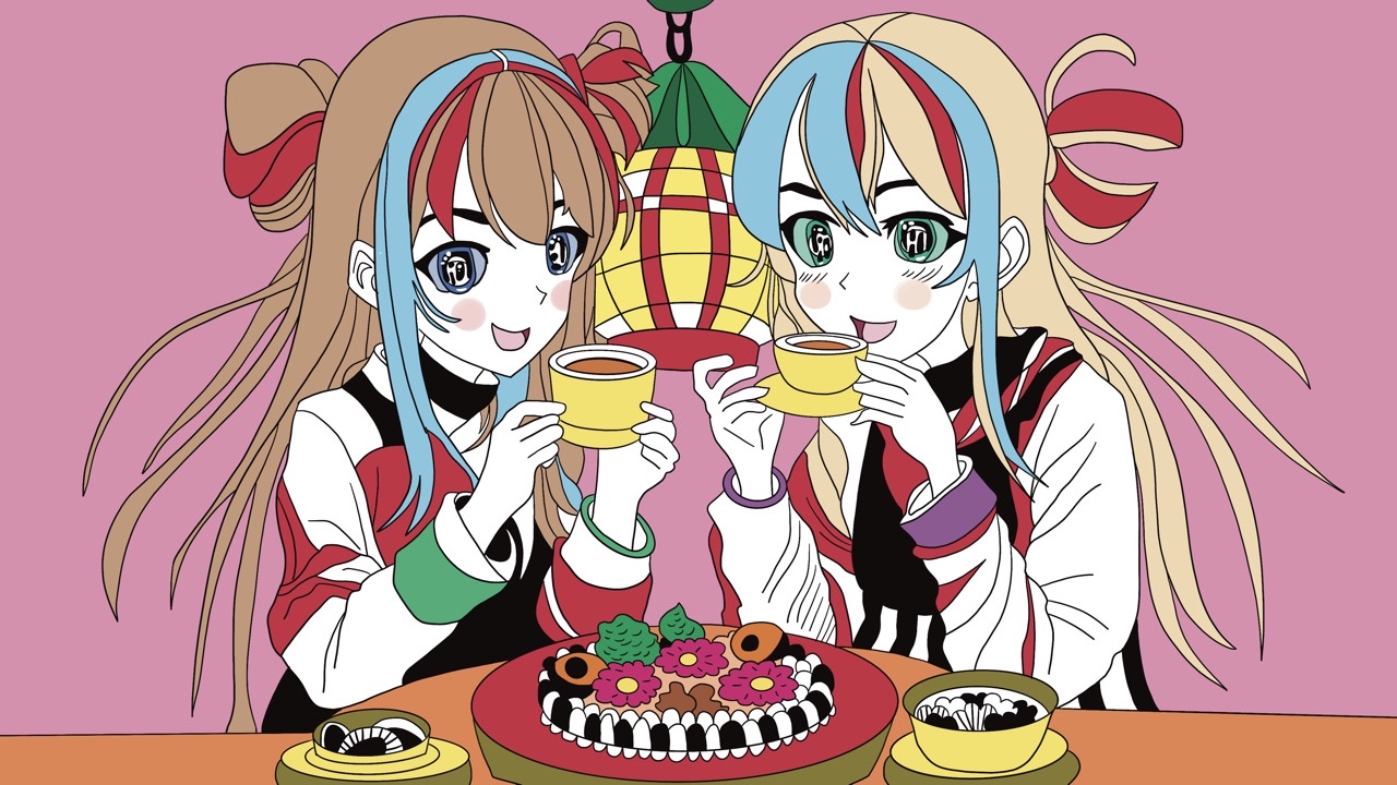 Рисую девушек из японского аниме — приятного чаепития! 🌸☕️ Процесс рисования! Таймлапс 🎨