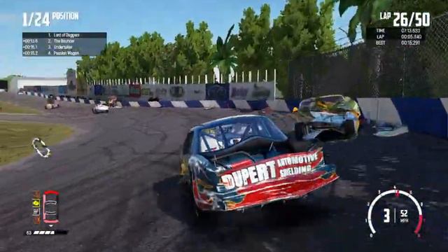 Wreckfest 50 Laps on Stockton 99 Speedway
