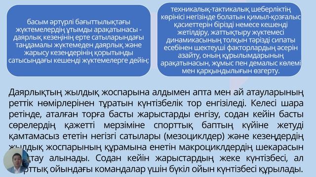 6 дәріс  Көпжылдық циклдегі спорттық даярлықты жоспарлау pptx 1