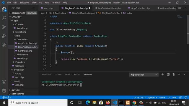 laravel beginner Basic of View part - 07 (Hindi/Urdu)