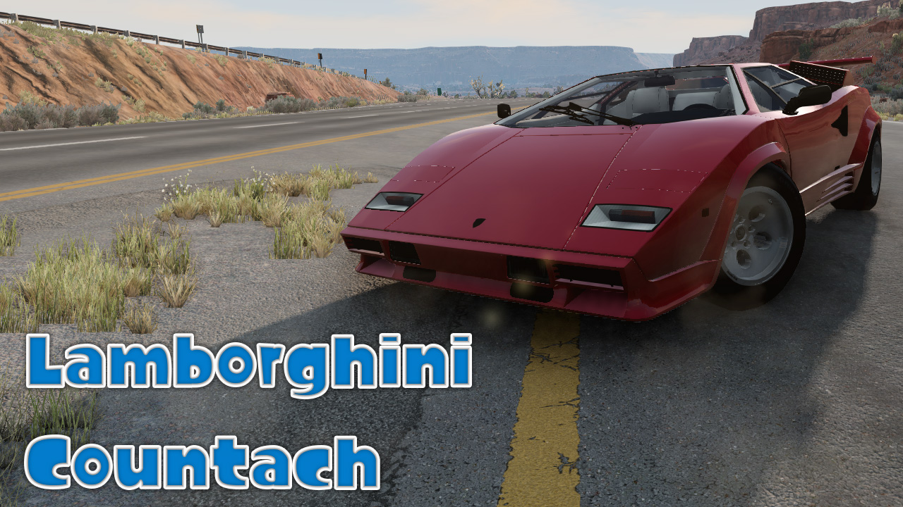 Мод Lamborghini Countach для BeamNG.drive