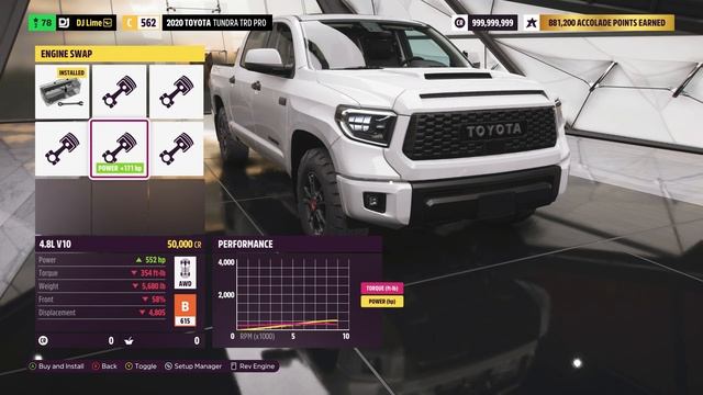 Forza Horizon 5 - 2020 Toyota Tundra TRD Pro Gameplay