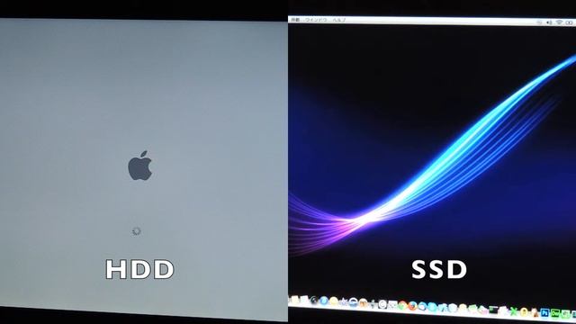 HDD and SSD comparison on MacBook Pro Mid 2012