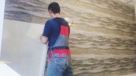поклейка обоев горизонтально