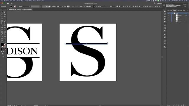 How to Create a Monogram SVG in Adobe Illustrator - How to Make Cut Files for Cricut and Silhouette