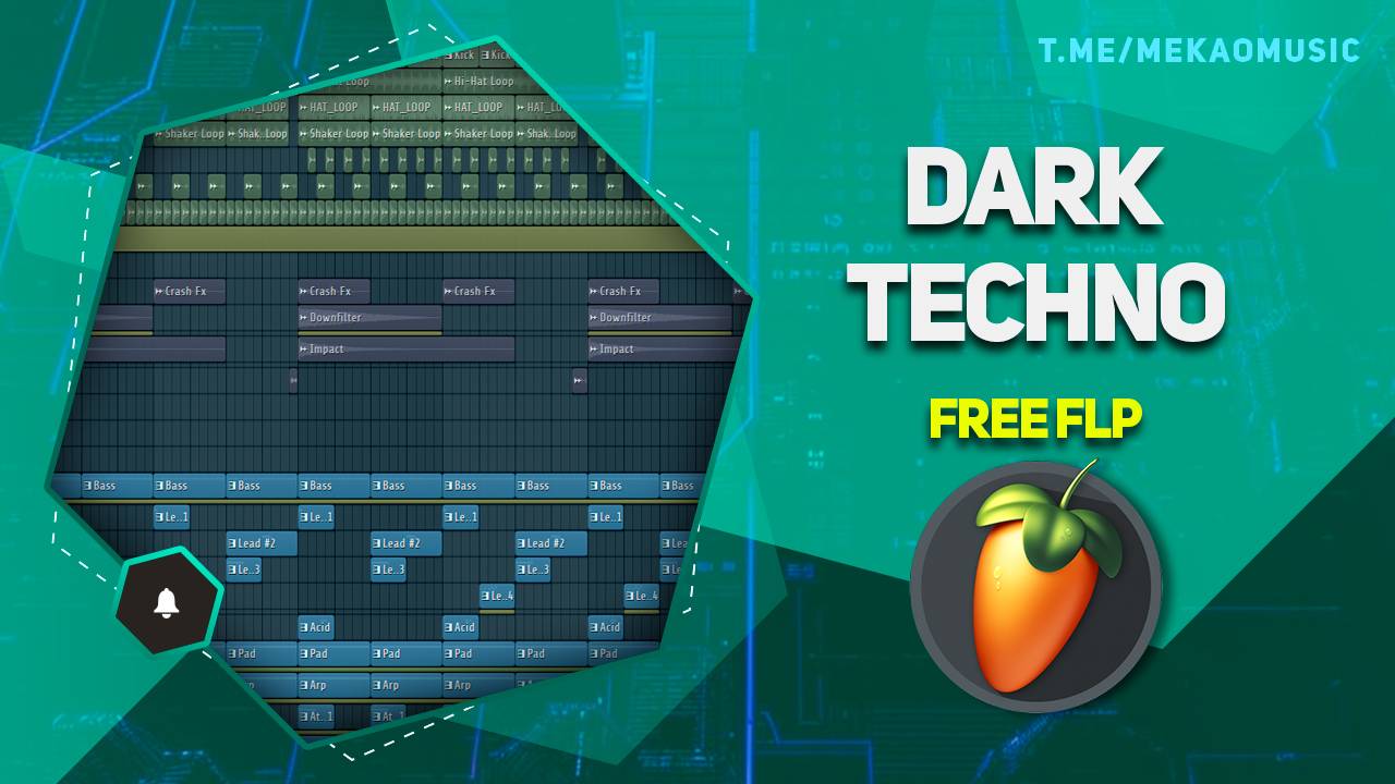 Dark Techno In FL Studio 20 (+FREE FLP/Бесплатный FLP)