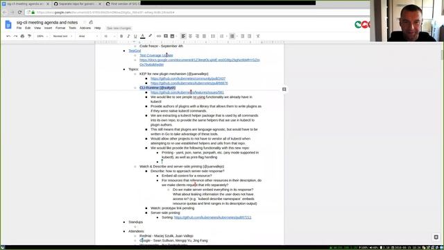 Kubernetes SIG CLI 20180815