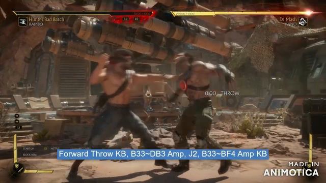 Mortal Kombat 11 - Rambo Combo Guide (Snare Trap, FUBAR)
