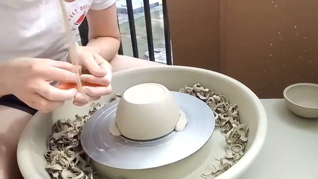 Шкатулка из шара на гончарном круге