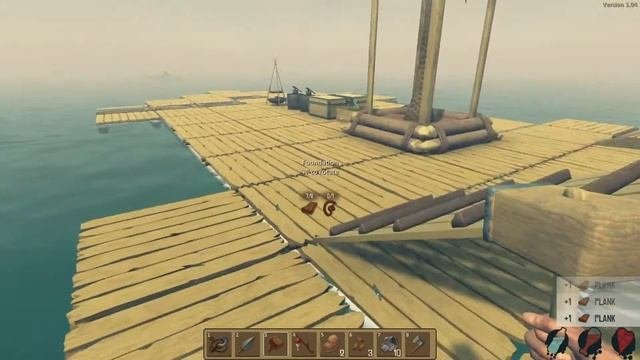 СТРОИМ БОЛЬШОЙ КОРАБЛЬ - RAFT 1.04 02