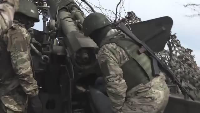 Расчет 152-мм гаубицы «Гиацинт-Б» уничтожил минометный расчет ВСУ и пункт боепитания ВСУ