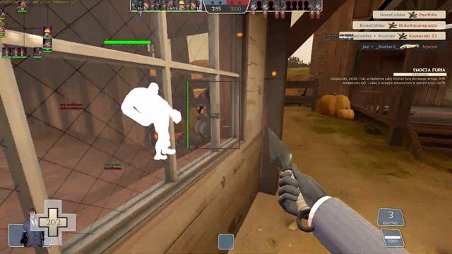 TF2 Lithium pwning n00bs with fake latency and warp move
