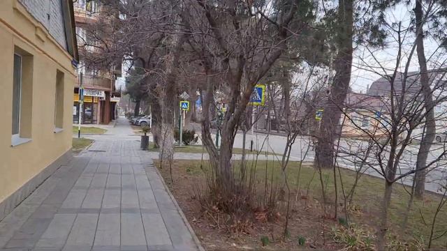 Анапа 24.02. 2023 г, прогулки с Батей, ул. Астраханская, храм Серафима Саровского, ул Краснодарская