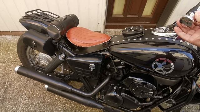Neues sound Video Honda shadow vt125 mit silvertail und  selbst hergestellten Endstücke. Sound   ?