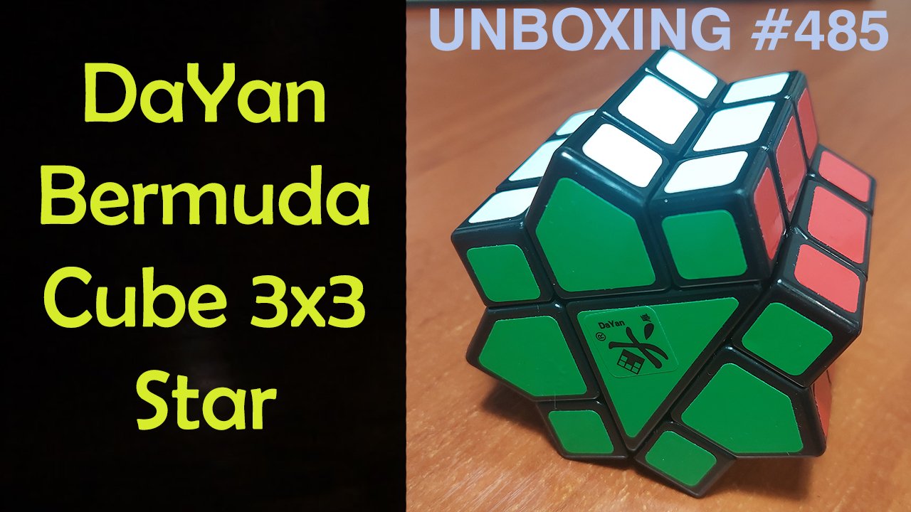 Unboxing №485 Бермуда Стар Куб 3х3 | DaYan Bermuda Cube 3x3 Star