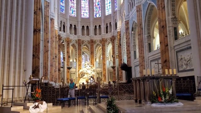 Inside Chartres Cathedral in France - 
Cathédrale Notre-Dame de Chartres