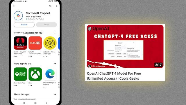 ChatGPT 4 Free Access | Microsoft Copilot | ChatGPT official App for iOS and Android | Coolz Geeks