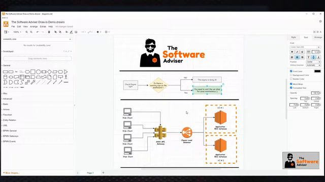 Quick Guide - How to get started with FREE Diagram Software & flowchart maker, ( Visio Alternative