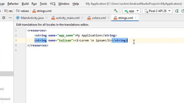 Belajar Android - TextView dan ScrollView