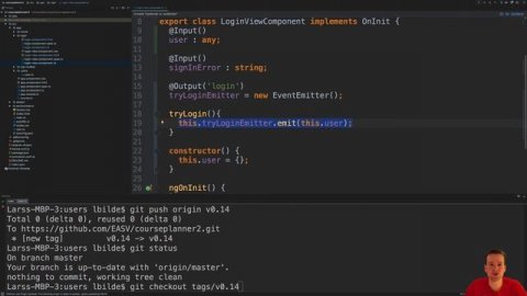 Adding a sign in output so that to inform smart component