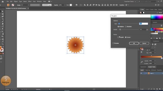 Spiral tool and Hair Effect in Adobe Illustrator CC 2019 tutorial