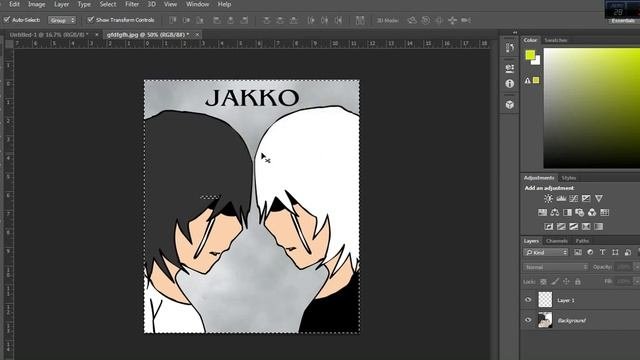 สอน rectangular marquee toolและ move tool photoshop by jakko