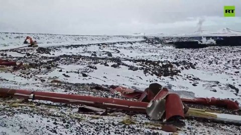 Введён режим ЧС последствия извержения вулкана в Исландии