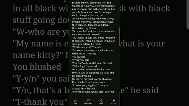 Eyeless Jack x neko reader