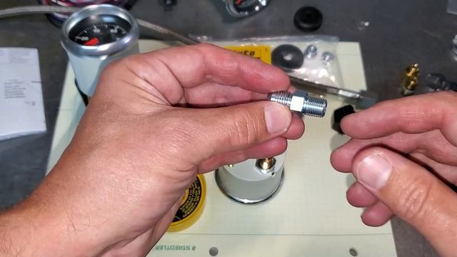 How to install a Digital Stepper Motor fuel pressure gauge by Autometer, and fix my oil gauge line!