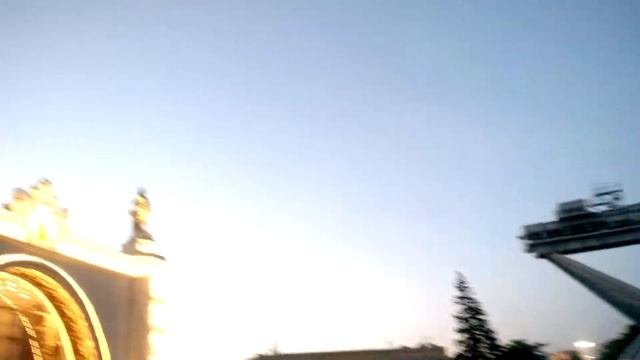 ВДНХ Вечер вертолёт огни москвы парк.