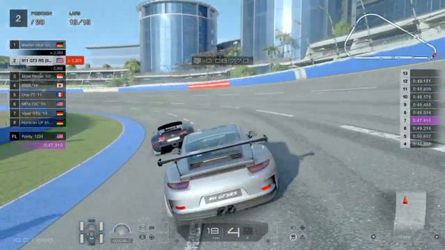 911 GT3 RS passing hella cars on blue moon bay Gran Turismo®SPORT