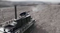 Представлена новая российская беспилотная наземная роботизированная платформа «Курьер».