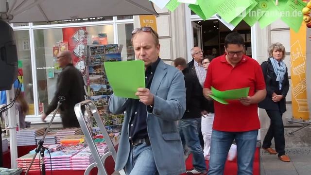 Niklaus Scheibli liest ein Apfelgedicht - Verkaufsoffenen Sonntag Coburg