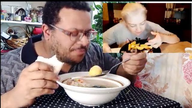 @mukbangtatyanaeats Мукбангреакция №2. Татьяна! Трезор на страже.