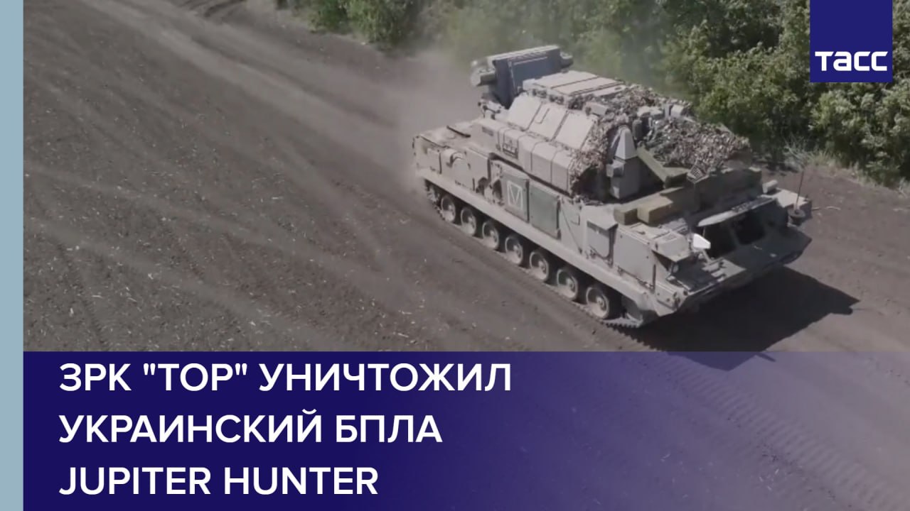 ЗРК "Тор" уничтожил украинский беспилотник Jupiter Hunter