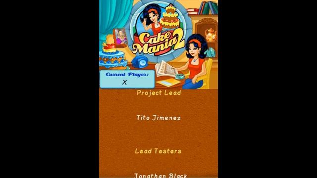 Nintendo DS - Cake Mania 2: Jill's Next Adventure! 'Title & Credits'