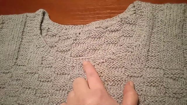 Мужской жилет, простой рисунок