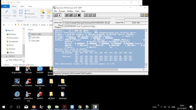 Gaussian 09W Tutorial 1: Running a simple Gaussian Calculation + FMO cal + ESP
